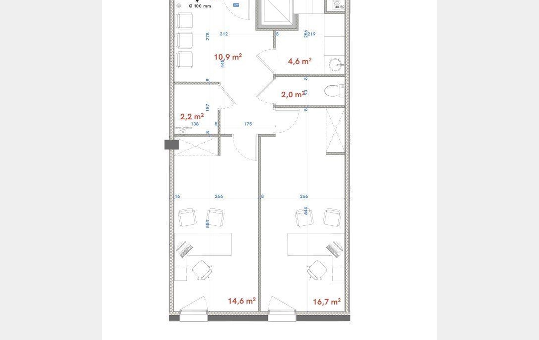 API AGENCE : Local / Bureau | LE GRAU-DU-ROI (30240) | 54 m2 | 1 088 € 